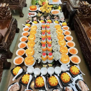 Mâm cúng đầy tháng bé gái cao cấp Nghệ An